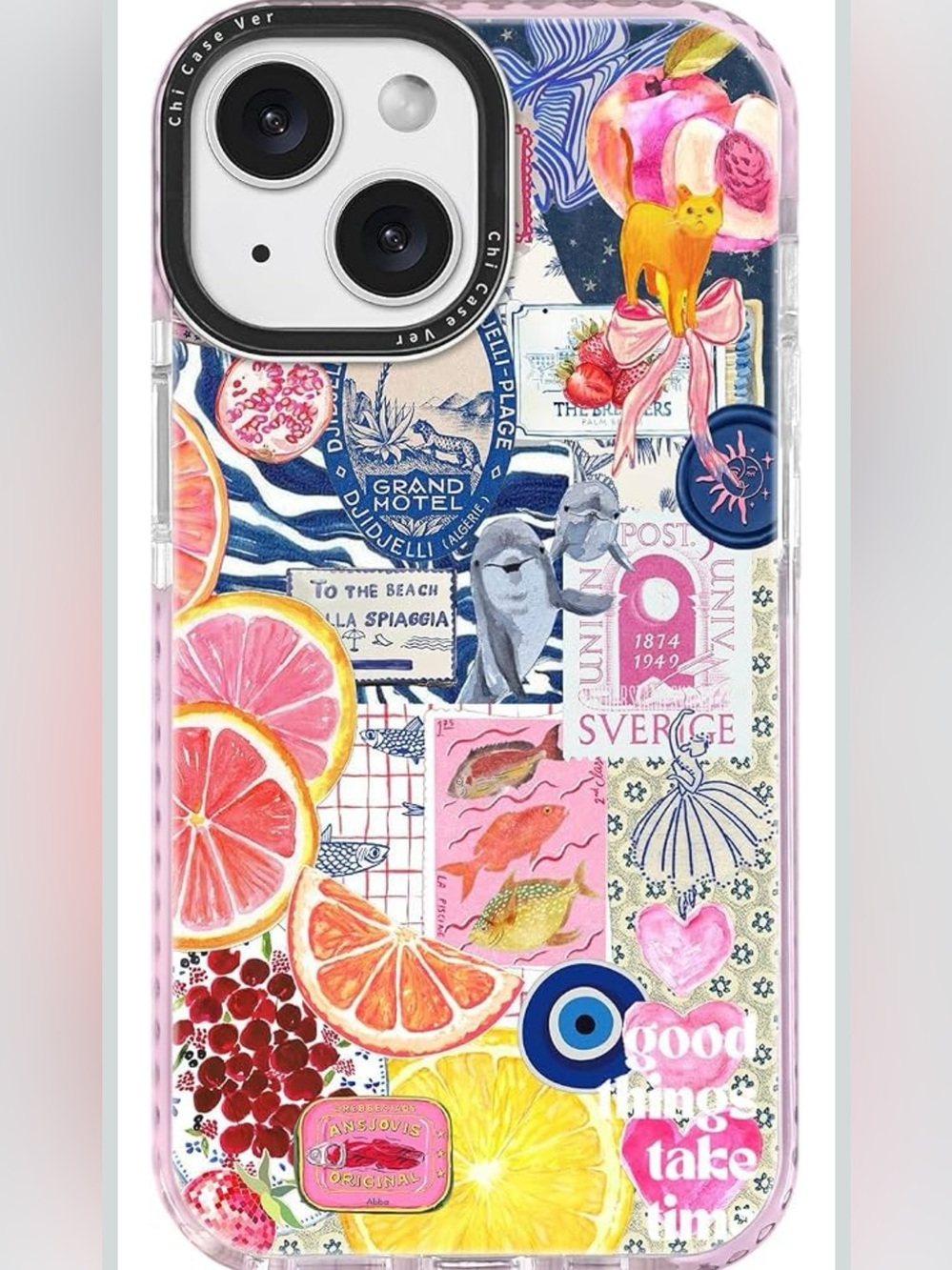 Pink Collage Graphic Phone Case - Brand Unbranded